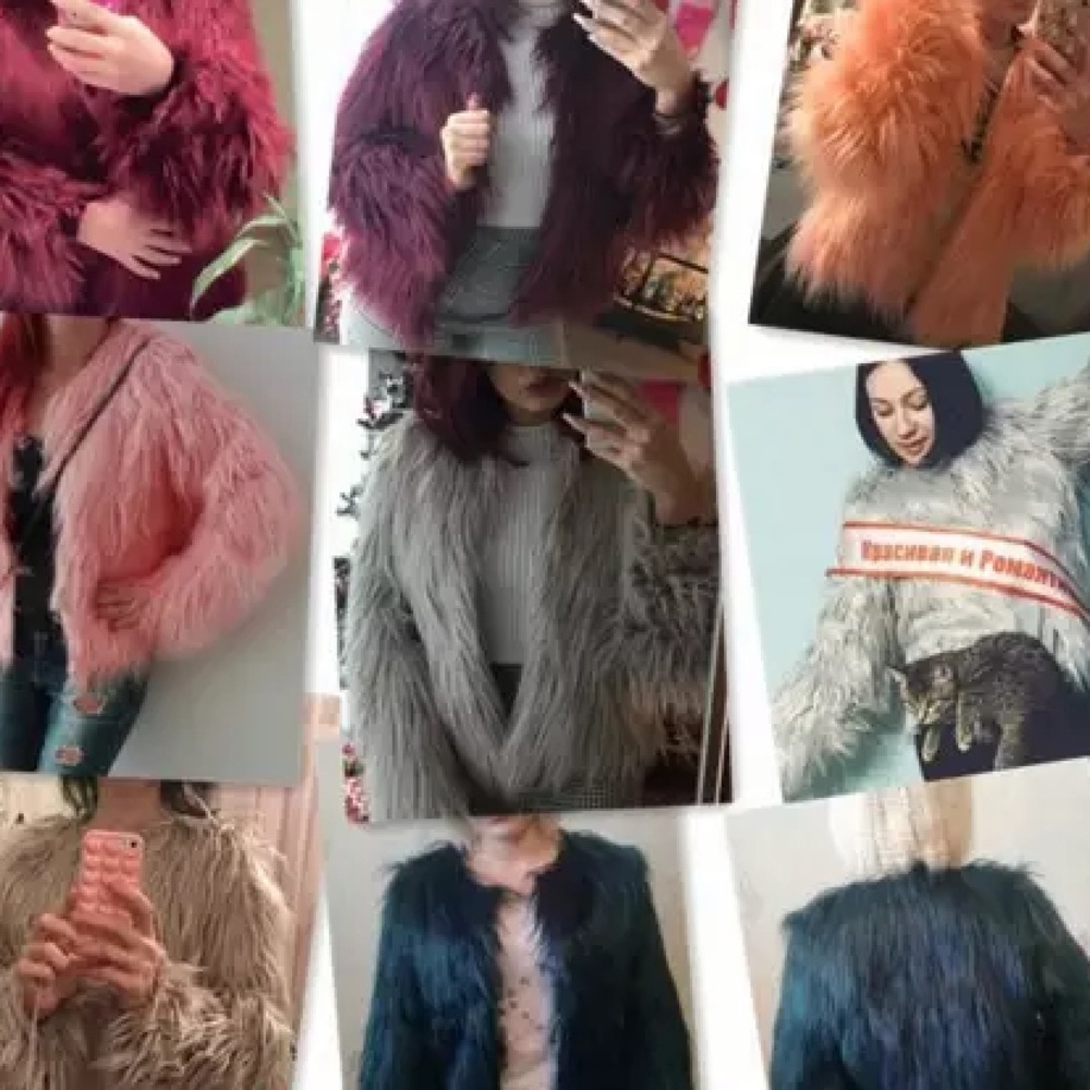 Women’s autumn Faux Fur Cardian coat/jacket
